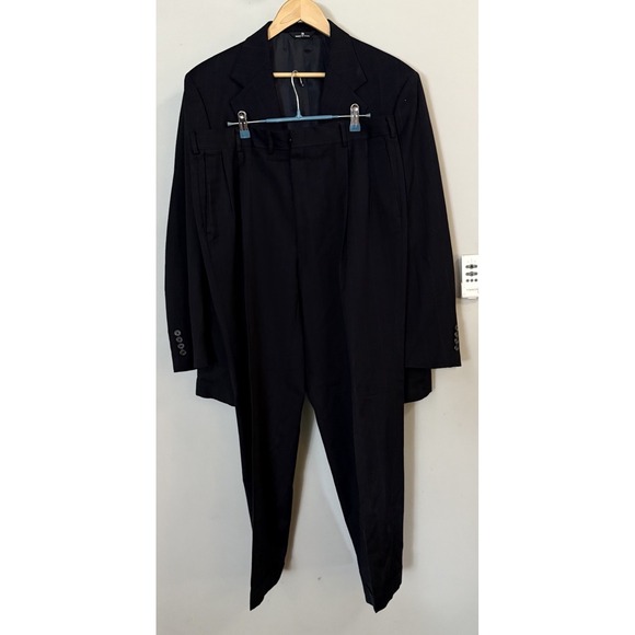Polo‎ University Ralph Lauren Suit Blazer Pants Pinstripe Vintage Wool 42 36x30